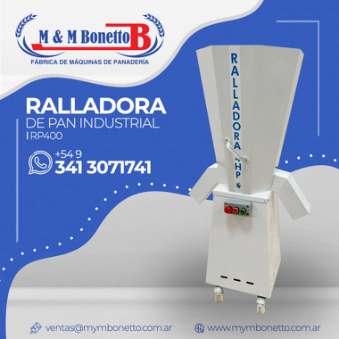 Ralladora de Pan Industrial RP400: La Solución de Alto Rendimiento para la Industria Panadera - Máquinas para Panadería, Maquinarías para Panadería, Fábrica de Maquinarías para Panadería